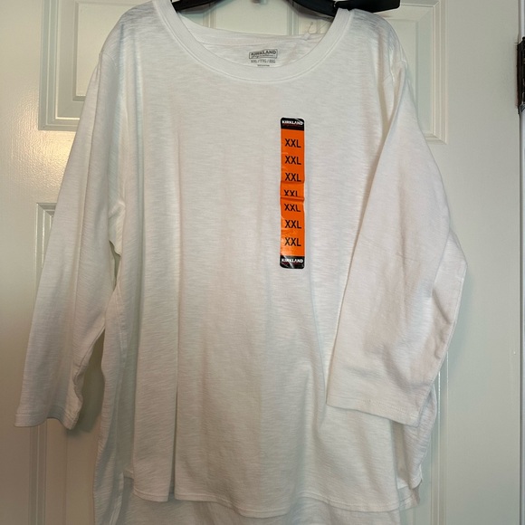 Kirkland Woman’s White Long Sleeve Top XXL - Picture 1 of 4
